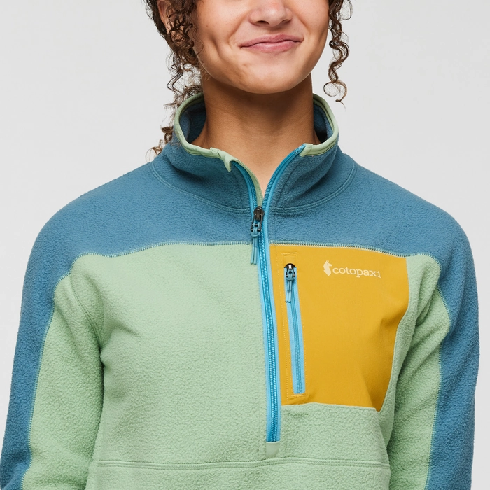 VESTE EN POLAIRE ABRAZO À DEMI-FERMETURE ÉCLAIR POUR FEMME
