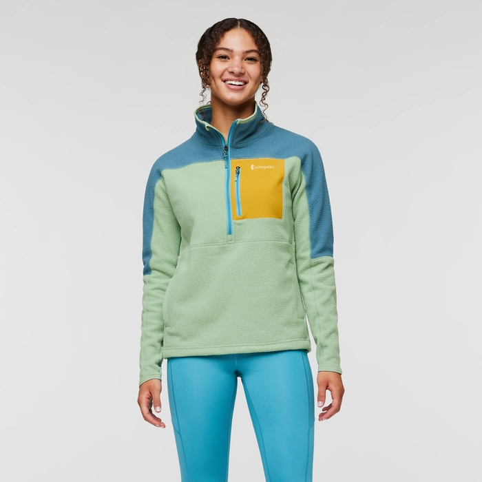 VESTE EN POLAIRE ABRAZO À DEMI-FERMETURE ÉCLAIR POUR FEMME