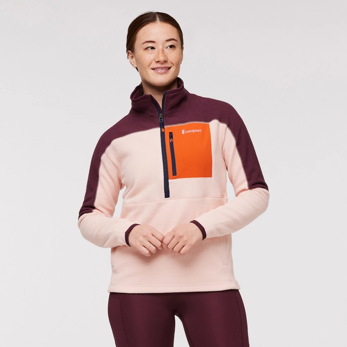 VESTE EN POLAIRE ABRAZO À DEMI-FERMETURE ÉCLAIR POUR FEMME