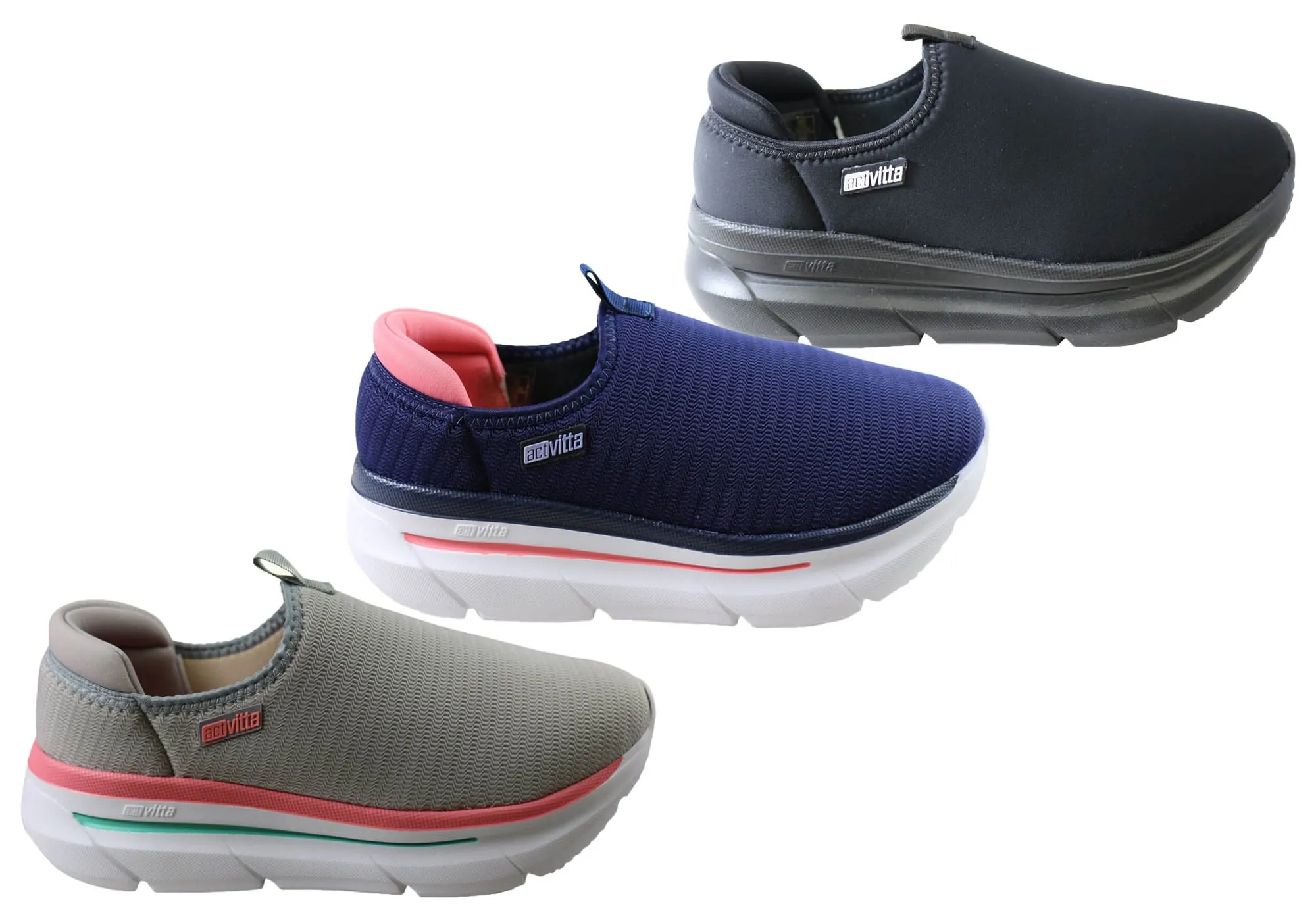 Actvitta Arlo Chaussures Actives Femme à Semelle Compensée Coussintée Fabriquées au Brésil Chaussures Actvitta