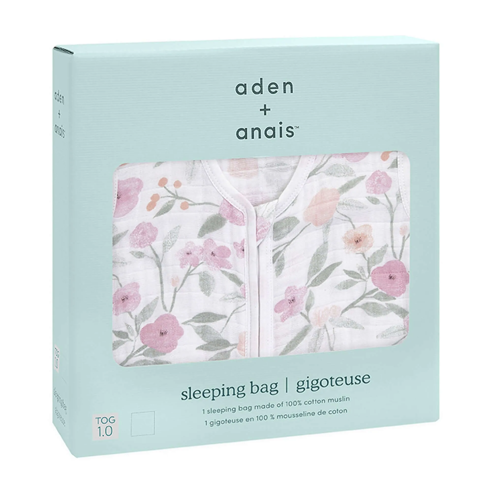 ADEN   ANAIS Sac de couchage léger en mousseline de coton 1Tog - Ma Fleur