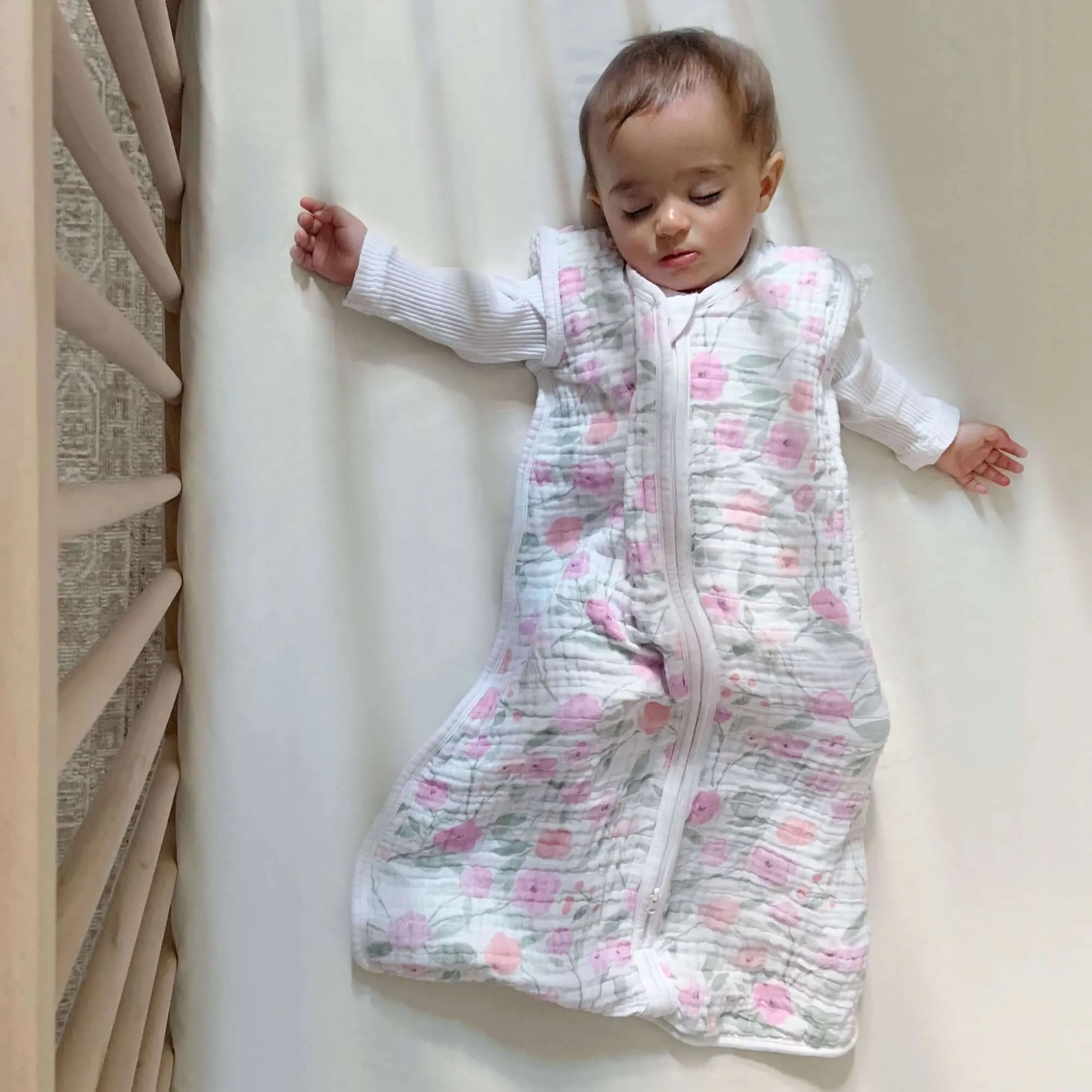 ADEN   ANAIS Sac de couchage léger en mousseline de coton 1Tog - Ma Fleur