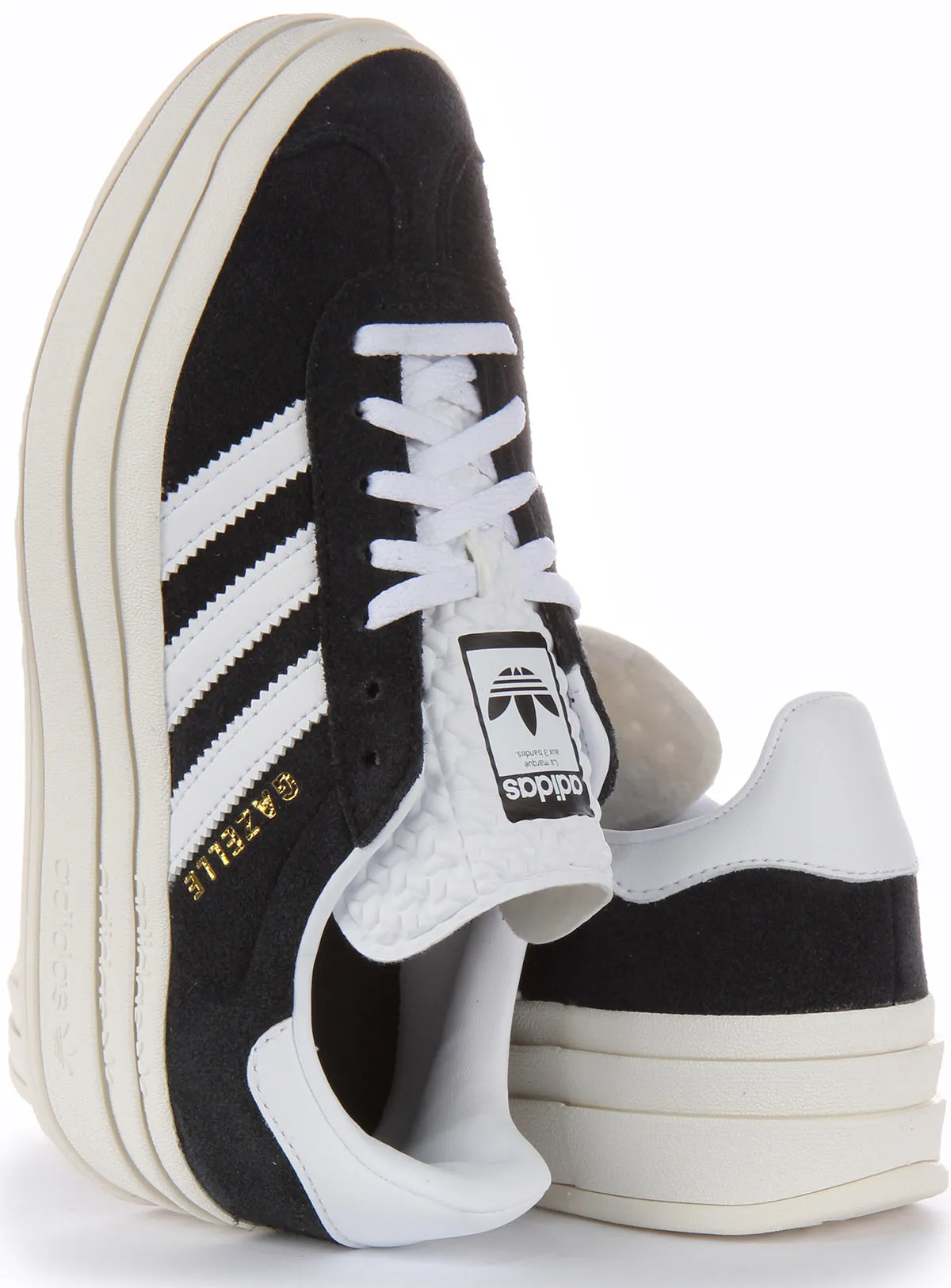 Adidas Gazelle Bold W en Noir Blanc Pour Femme Chaussures Adidas