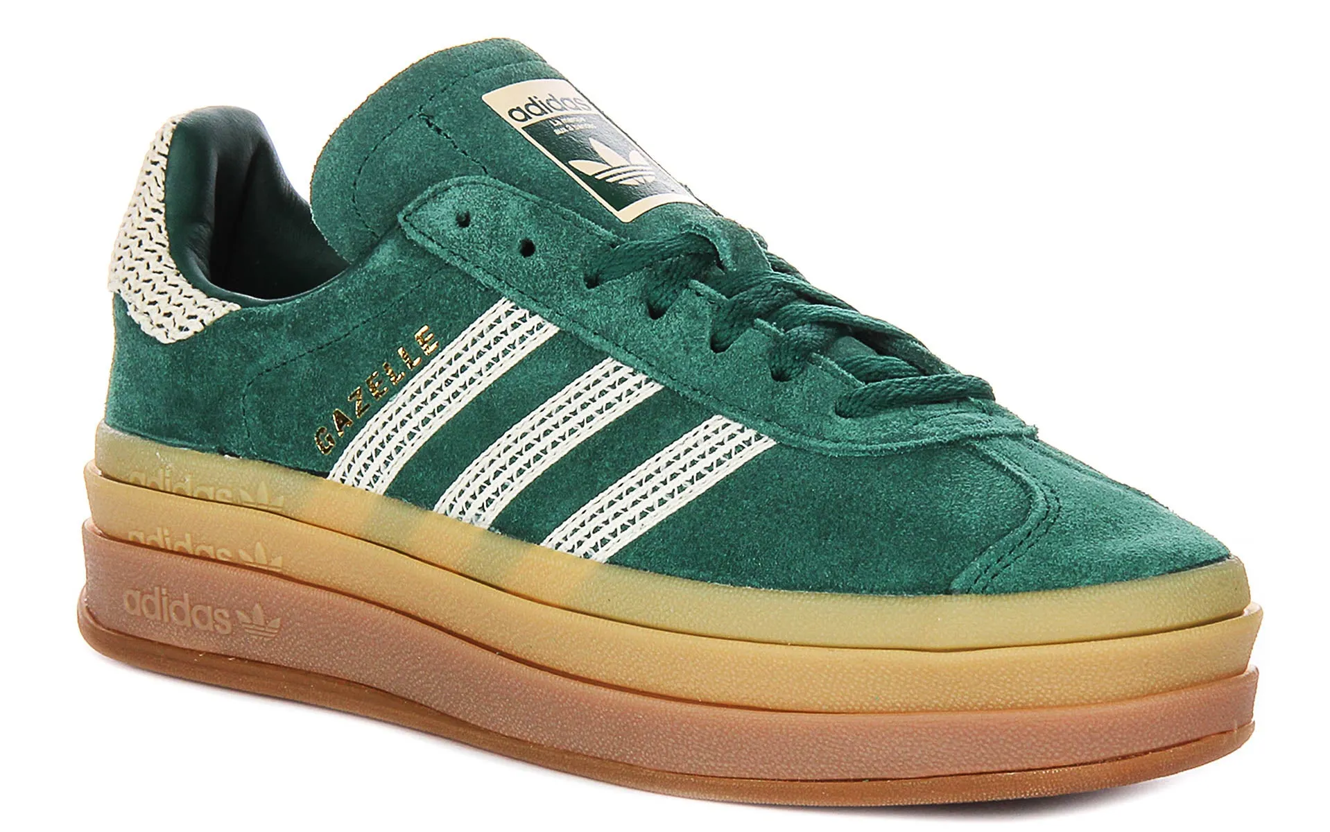 Adidas Gazelle Bold W En Vert Or Pour Femme Chaussures Adidas