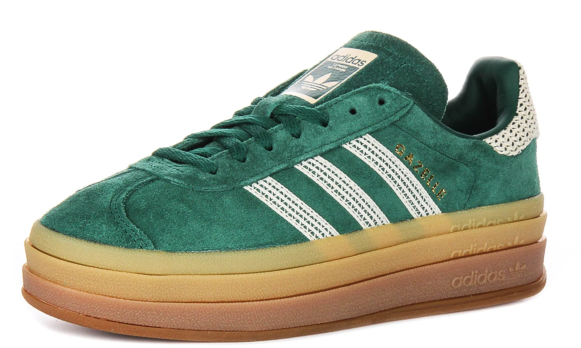 Adidas Gazelle Bold W En Vert Or Pour Femme Chaussures Adidas