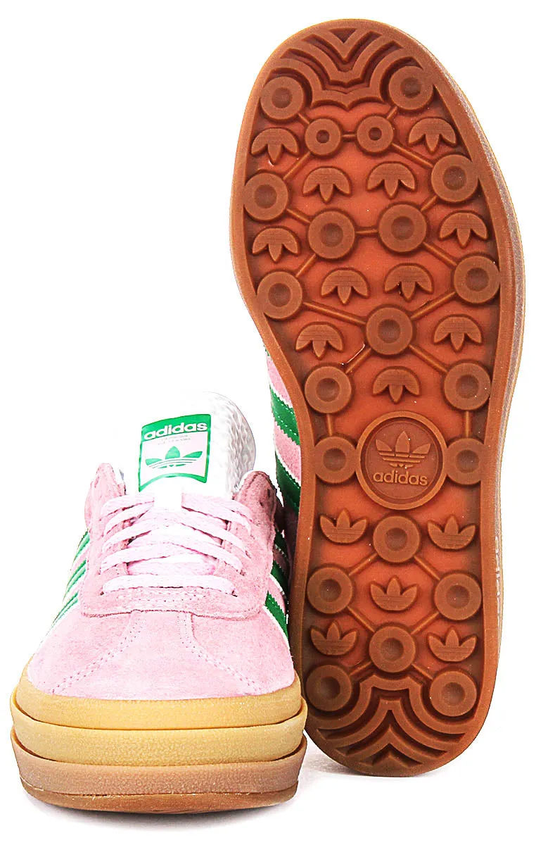 Adidas Gazelle Bold W en rose et blanc pour chaussures femmes Adidas