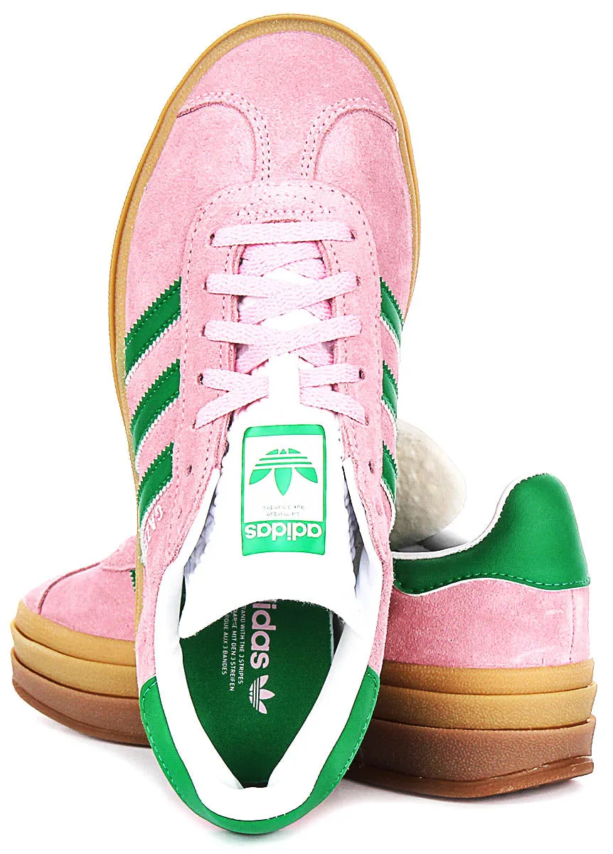 Adidas Gazelle Bold W en rose et blanc pour chaussures femmes Adidas