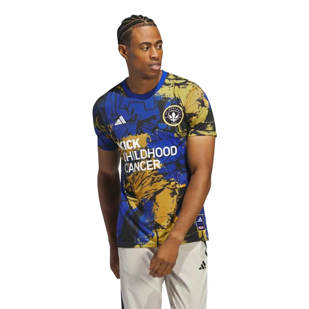 adidas - Maillot de pré-match CF Montreal MLS Œuvre contre le cancer infantile x Marvel (IN3596) pour homme