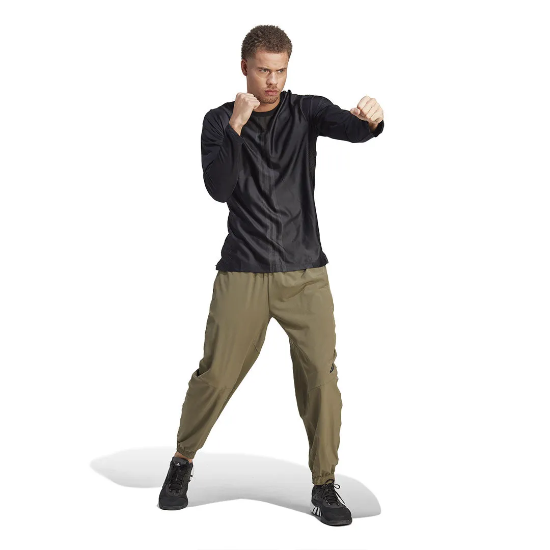adidas - T-shirt d'entraînement à manches longues HIIT Vis-Tech pour homme (HZ3071)