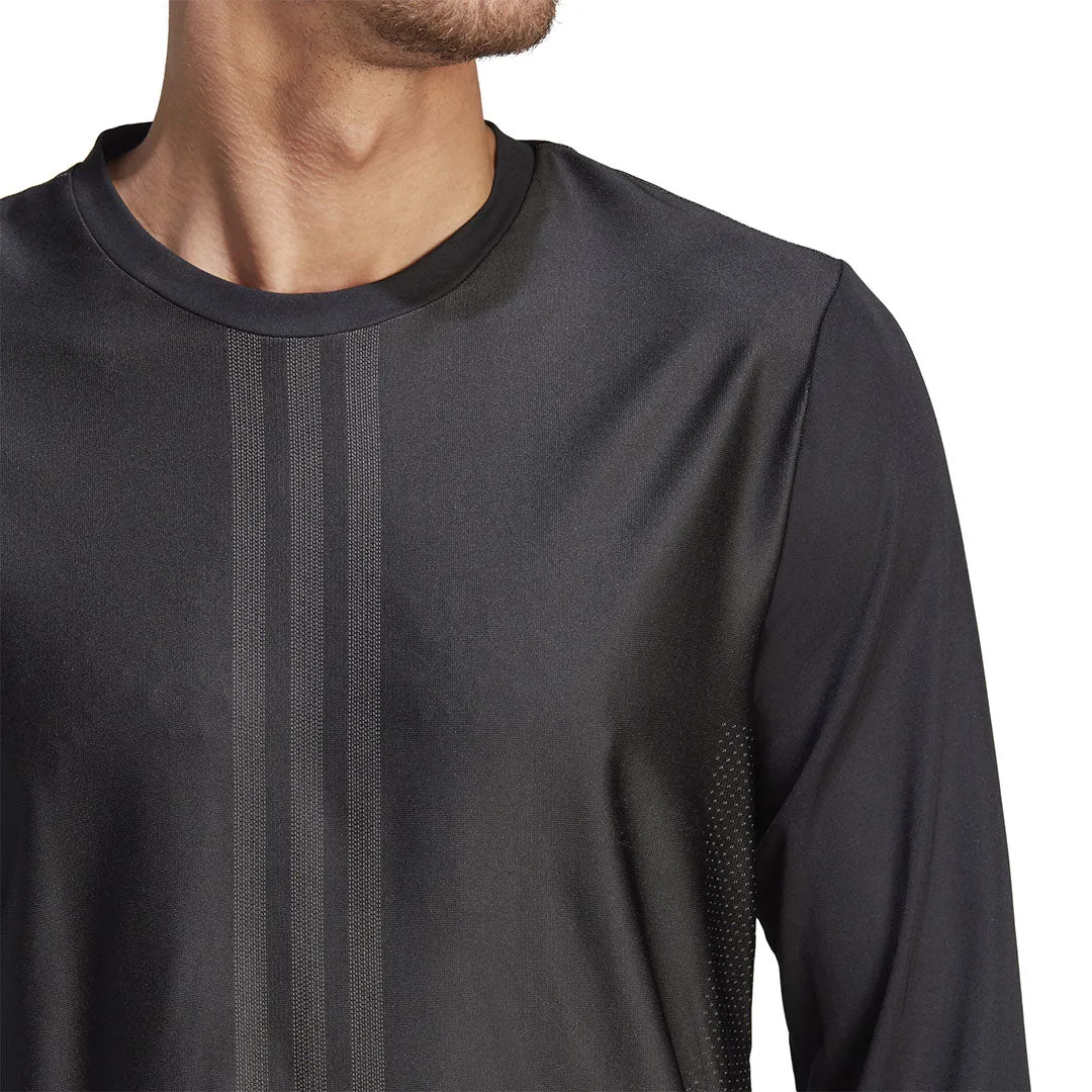 adidas - T-shirt d'entraînement à manches longues HIIT Vis-Tech pour homme (HZ3071)