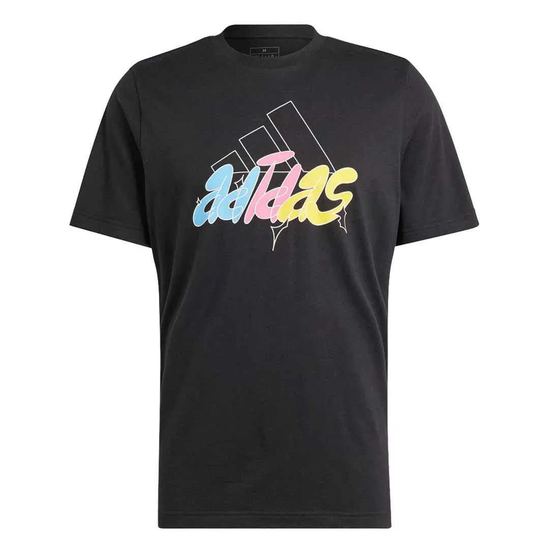 adidas - T-shirt graphique à badge illustré pour hommes (IS2864)
