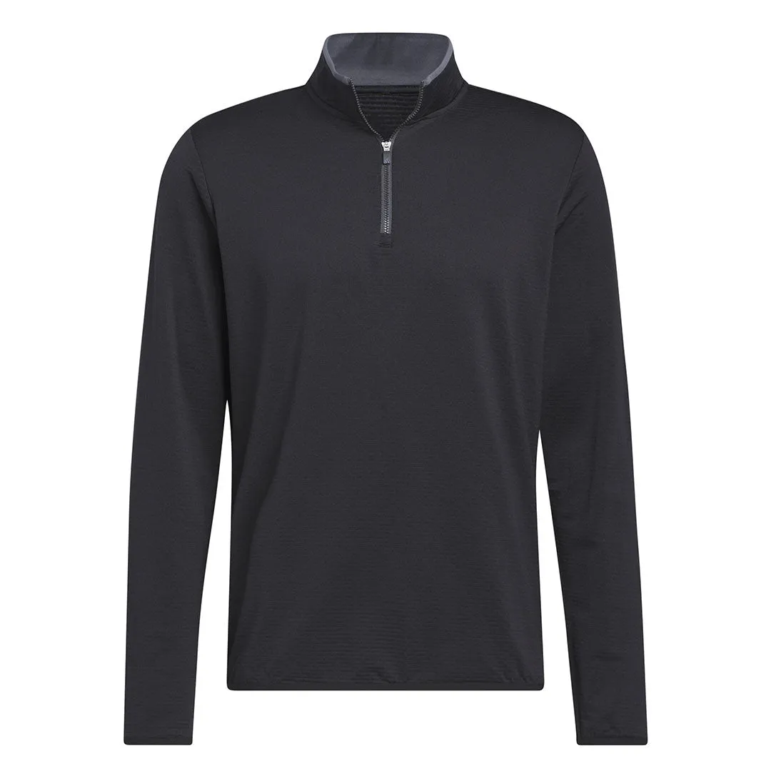 adidas - Pull-over léger Cold.Rdy à col quart avec fermeture éclair pour hommes (HZ3198)
