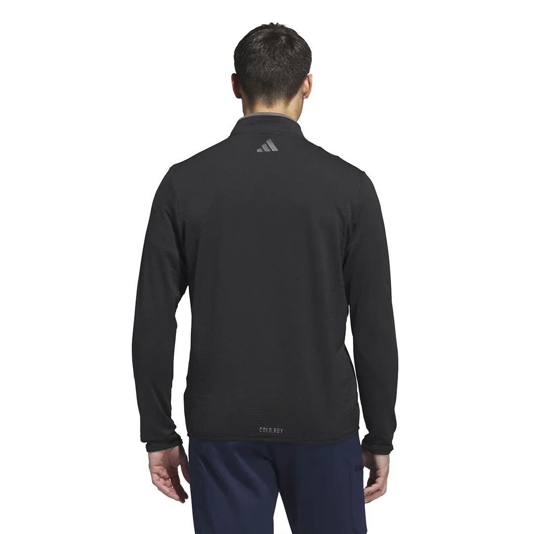 adidas - Pull-over léger Cold.Rdy à col quart avec fermeture éclair pour hommes (HZ3198)