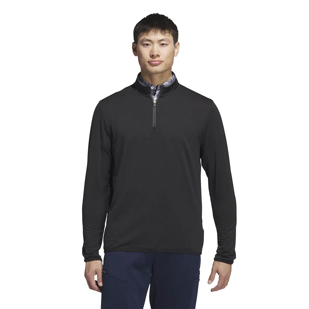 adidas - Pull-over léger Cold.Rdy à col quart avec fermeture éclair pour hommes (HZ3198)