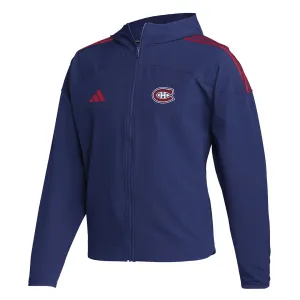 adidas - Veste à fermeture éclair complète pour hommes des Canadiens de Montréal (HY3108)