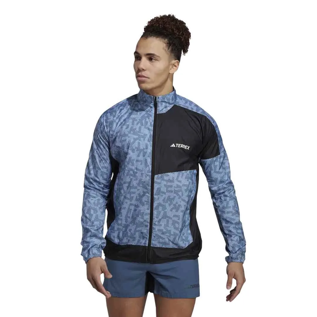 adidas - Veste coupe-vent pour course à pied homme Terrex (HZ1300)