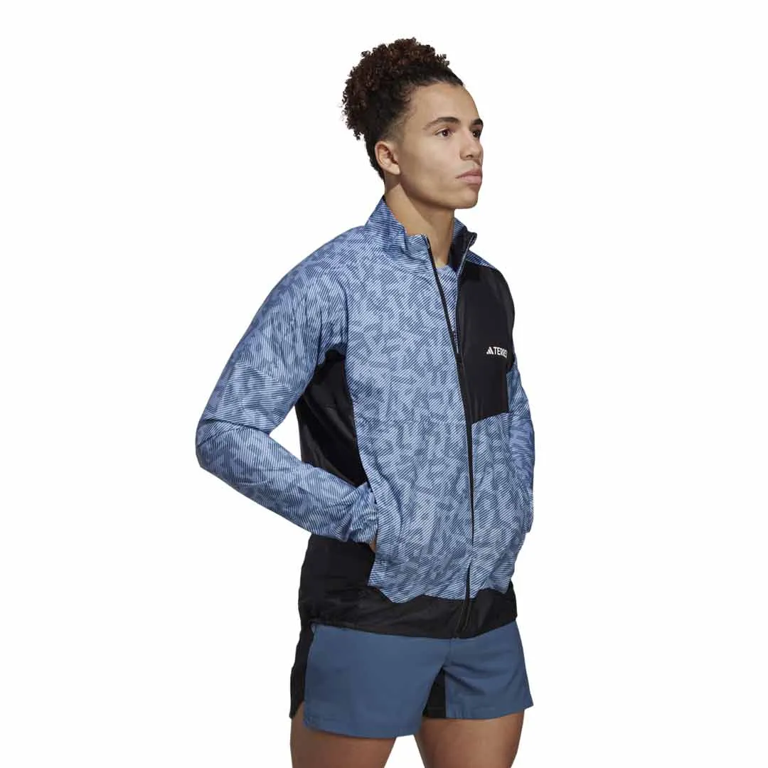 adidas - Veste coupe-vent pour course à pied homme Terrex (HZ1300)
