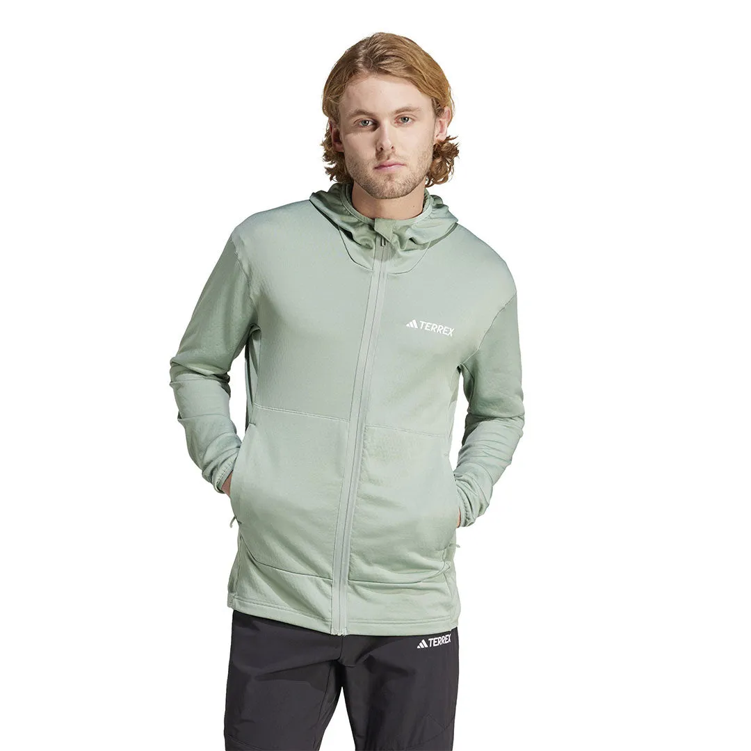 adidas - Veste à capuche en polaire légère Terrex Xperior pour homme (IQ3718)