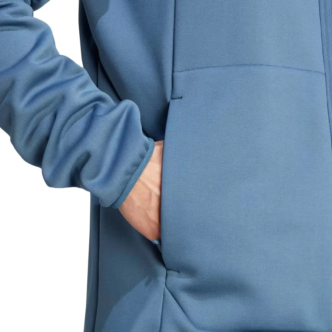 adidas - Veste à capuche en polaire moyenne pour hommes à fermeture éclair complète (IB1838)