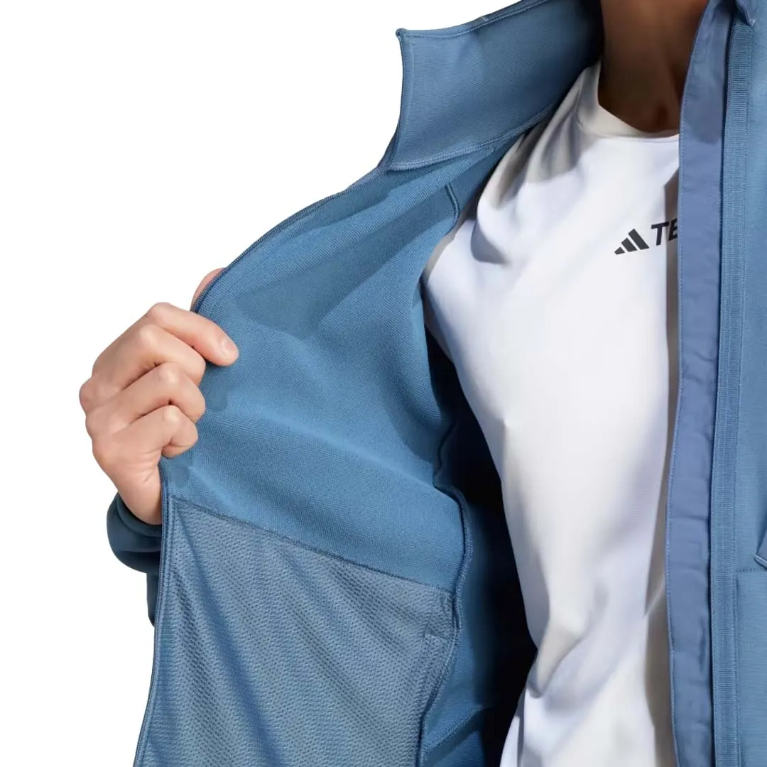adidas - Veste à capuche en polaire moyenne pour hommes à fermeture éclair complète (IB1838)