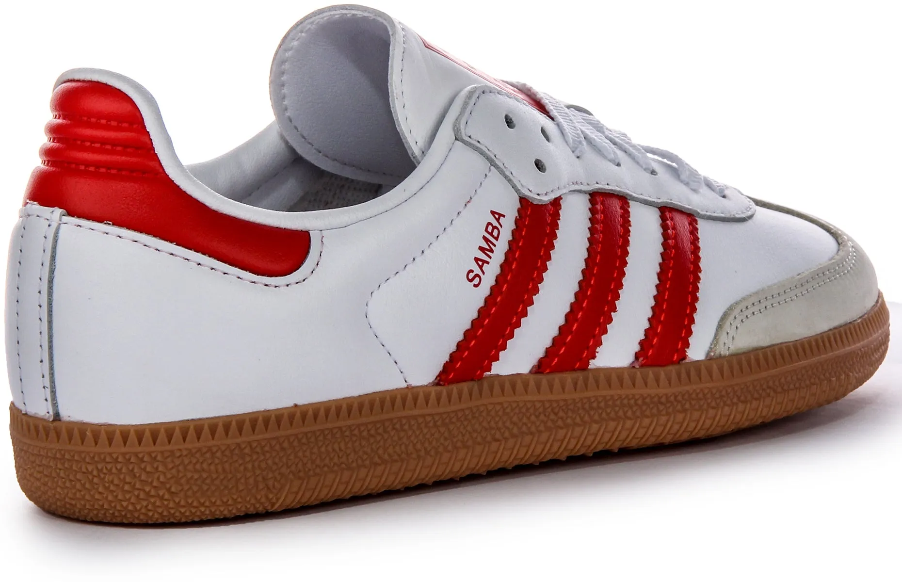 Adidas Samba OG en blanc et rouge pour femmes Chaussures Adidas