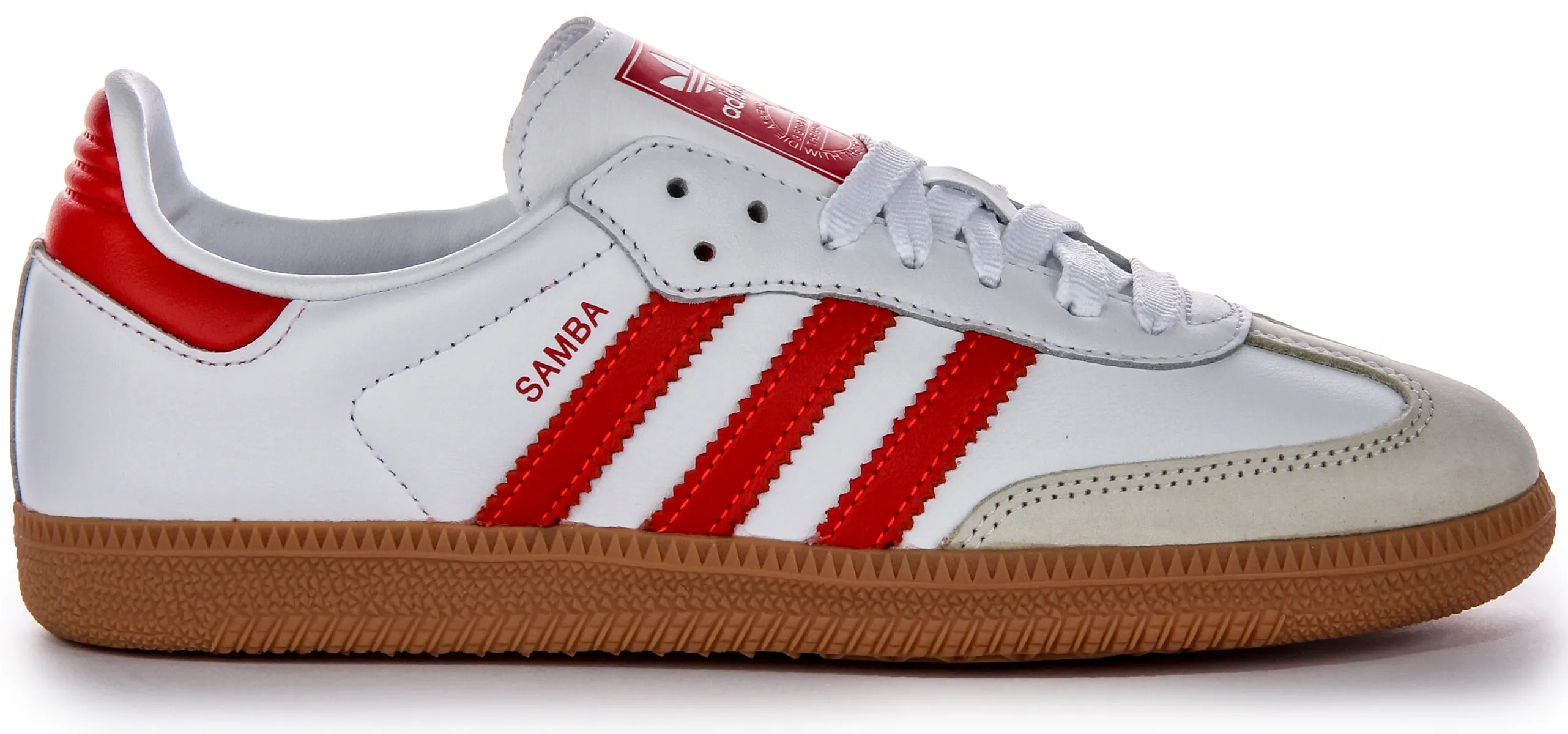 Adidas Samba OG en blanc et rouge pour femmes Chaussures Adidas