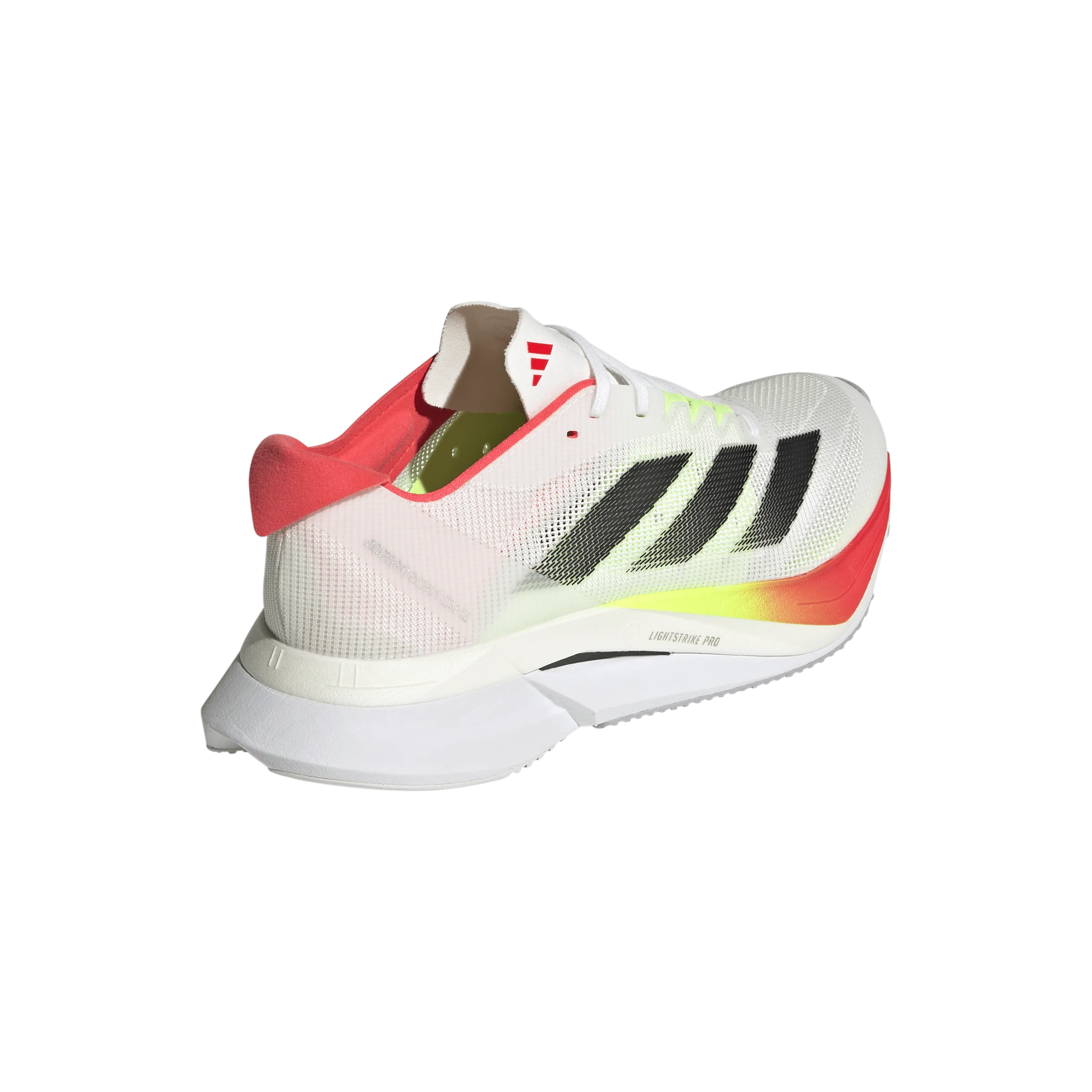 Chaussures de course Adidas Boston 12 pour Femme en FTWR Blanc/Noir de base/Rouge Lucide SS25 Chaussures_Adidas