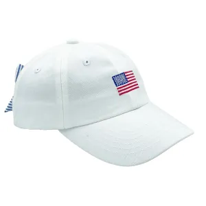 Casquette de baseball avec nœud drapeau américain (filles) Babykids_Bits-Bows