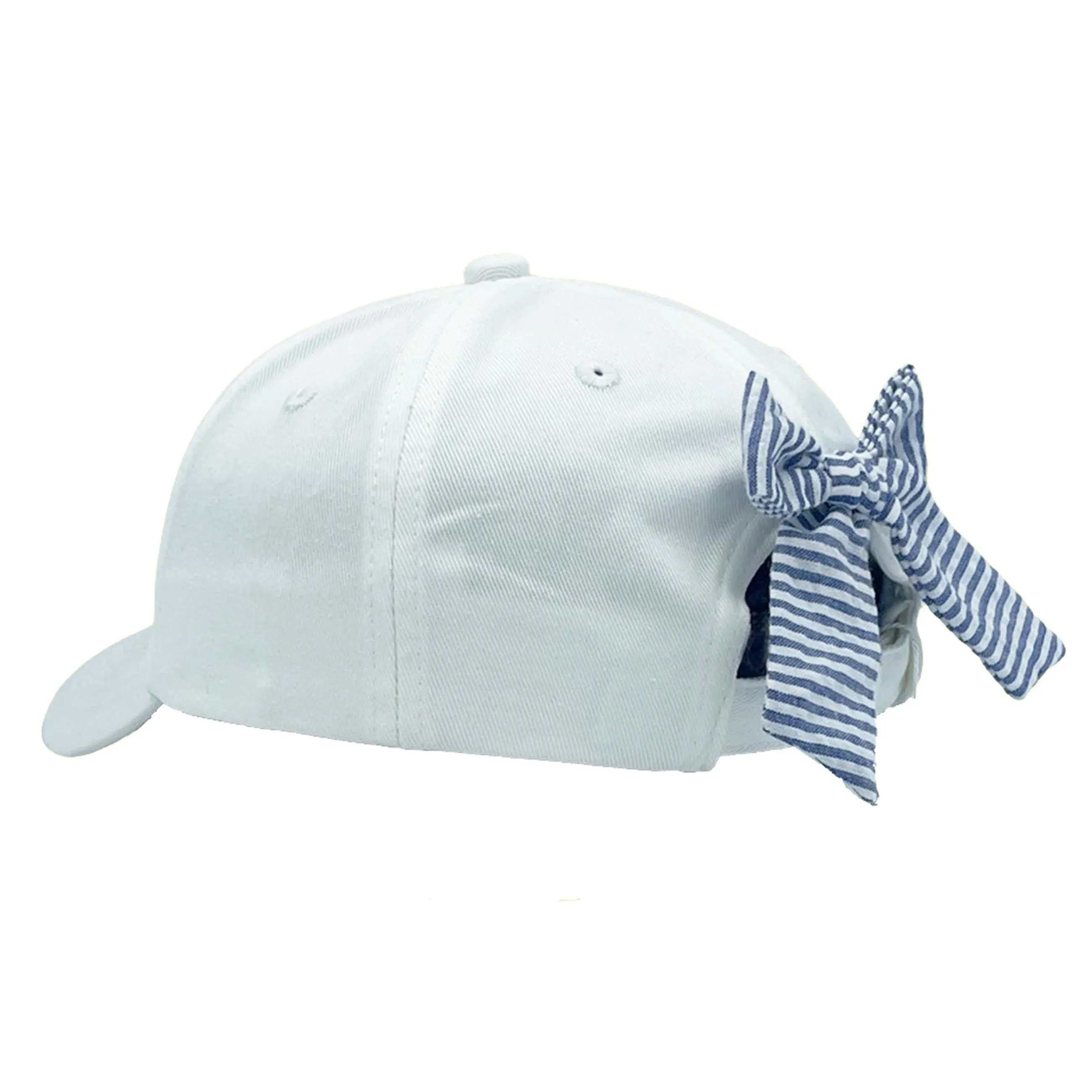 Casquette de baseball avec nœud drapeau américain (filles) Babykids_Bits-Bows