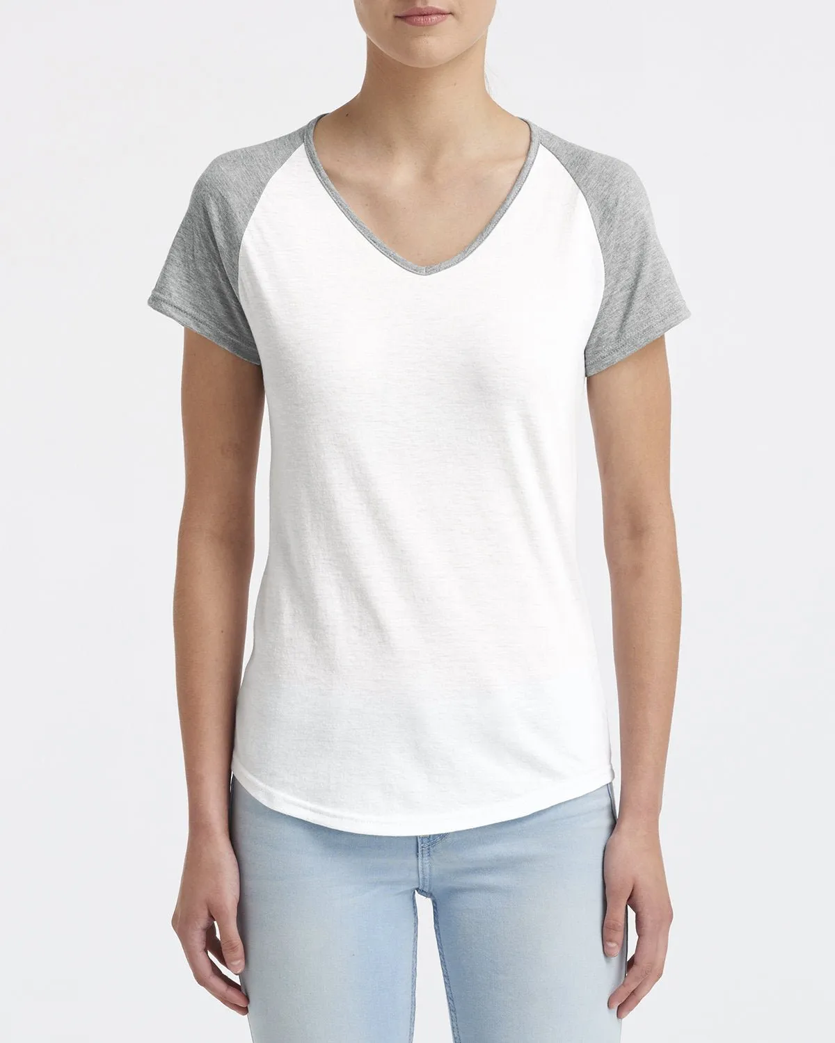 T-shirt à manches raglan pour femmes Anvil 6770VL en tri-matière