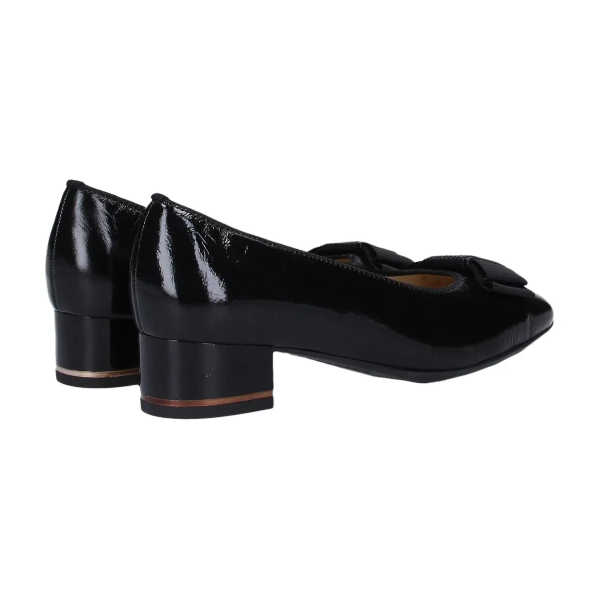 Ara Femme Grenat Cuir Verni Noir