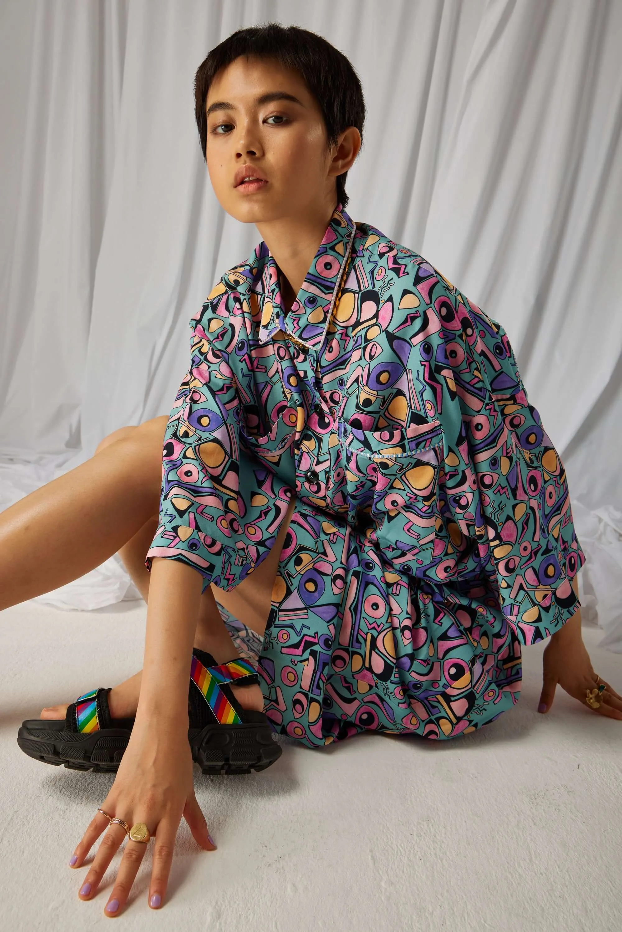 Chemise Astrée en impression Miami Factory