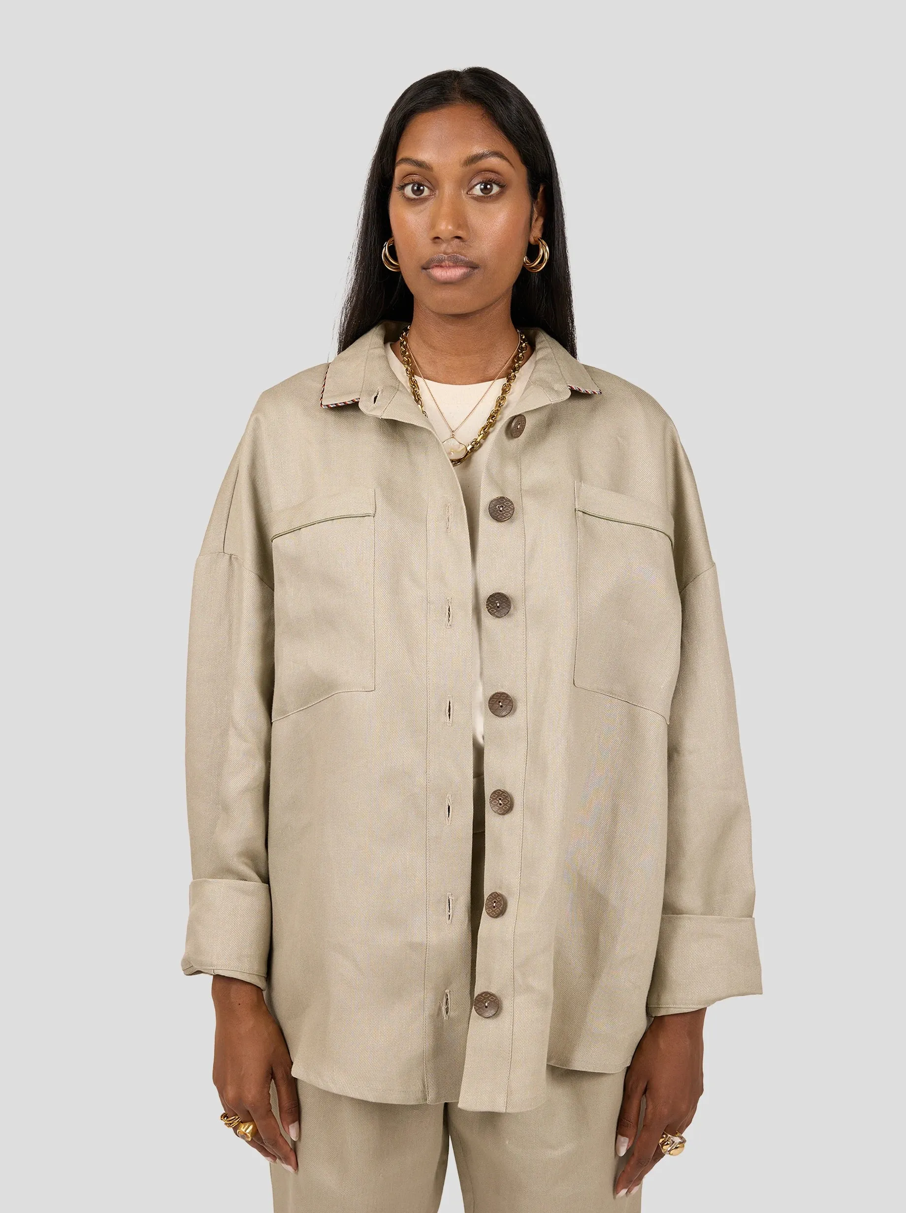 Chemise Astree en lin sable