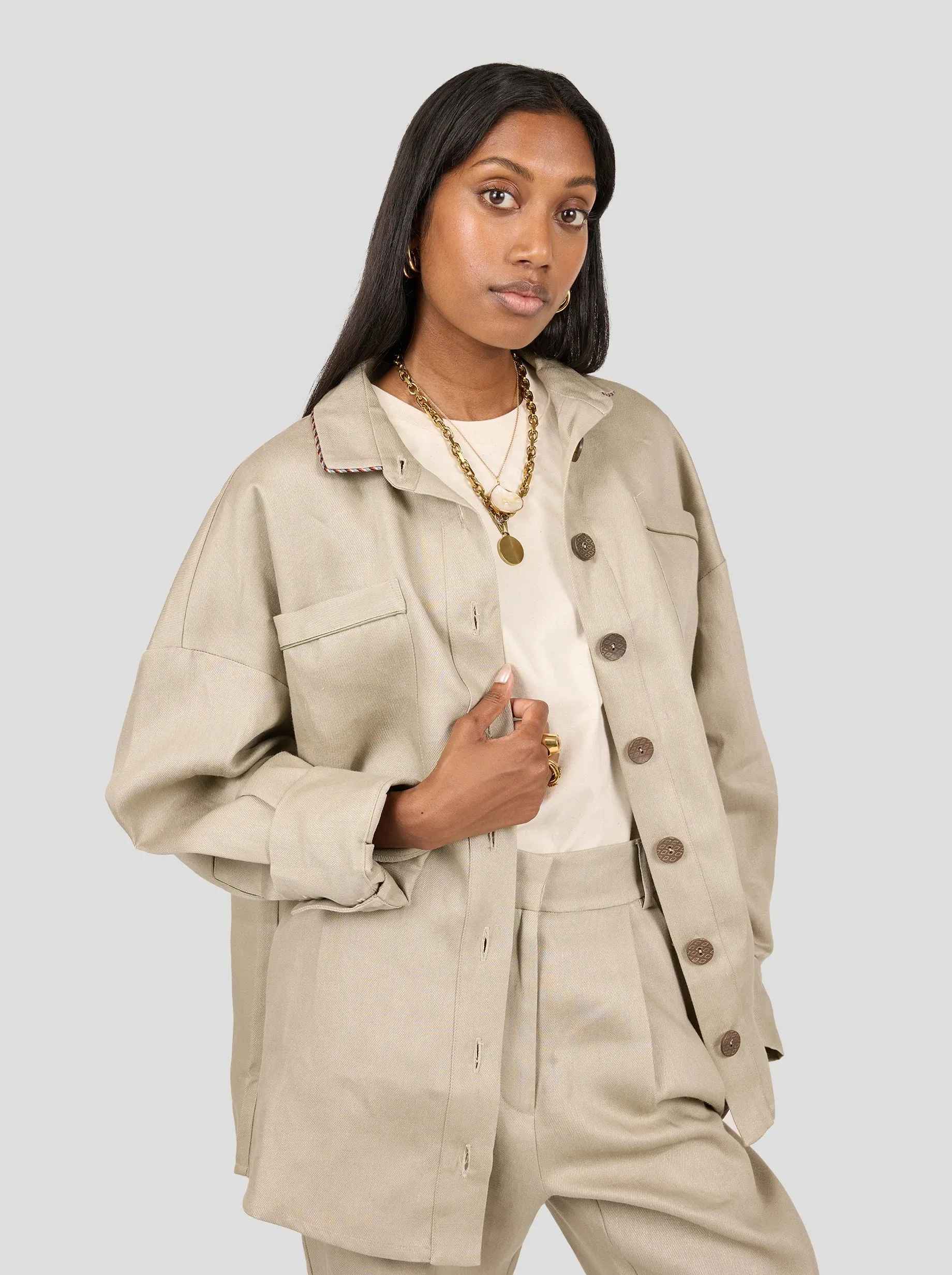 Chemise Astree en lin sable