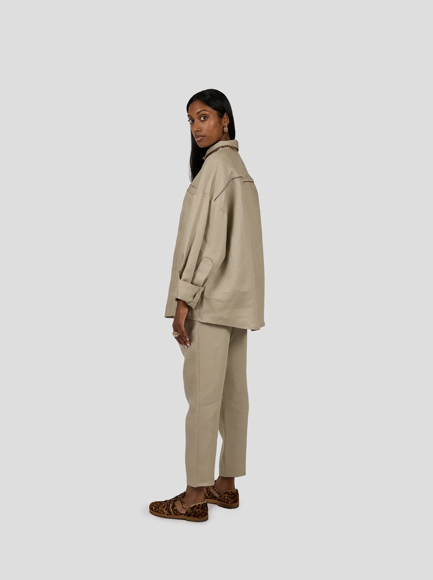 Chemise Astree en lin sable