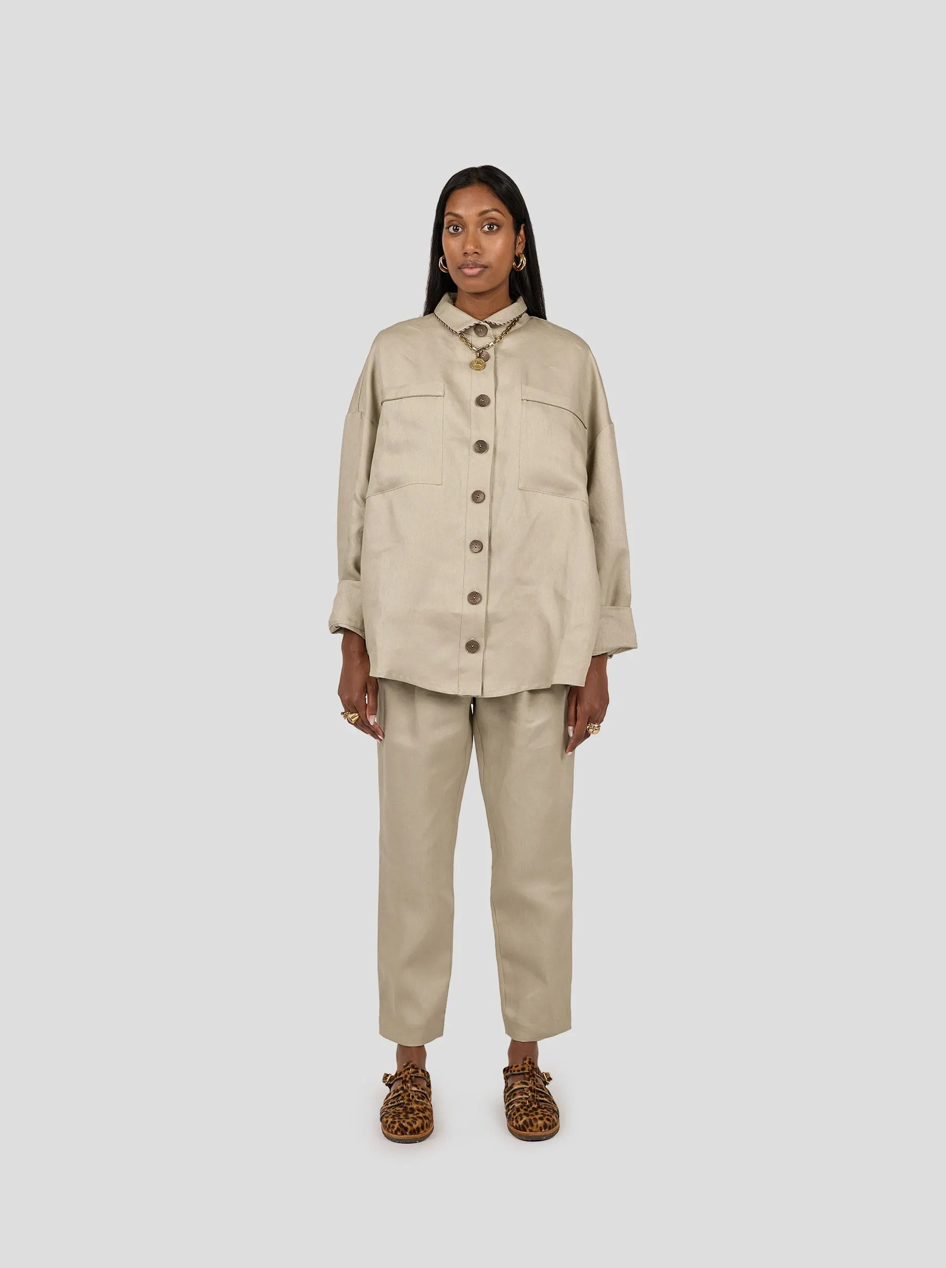 Chemise Astree en lin sable