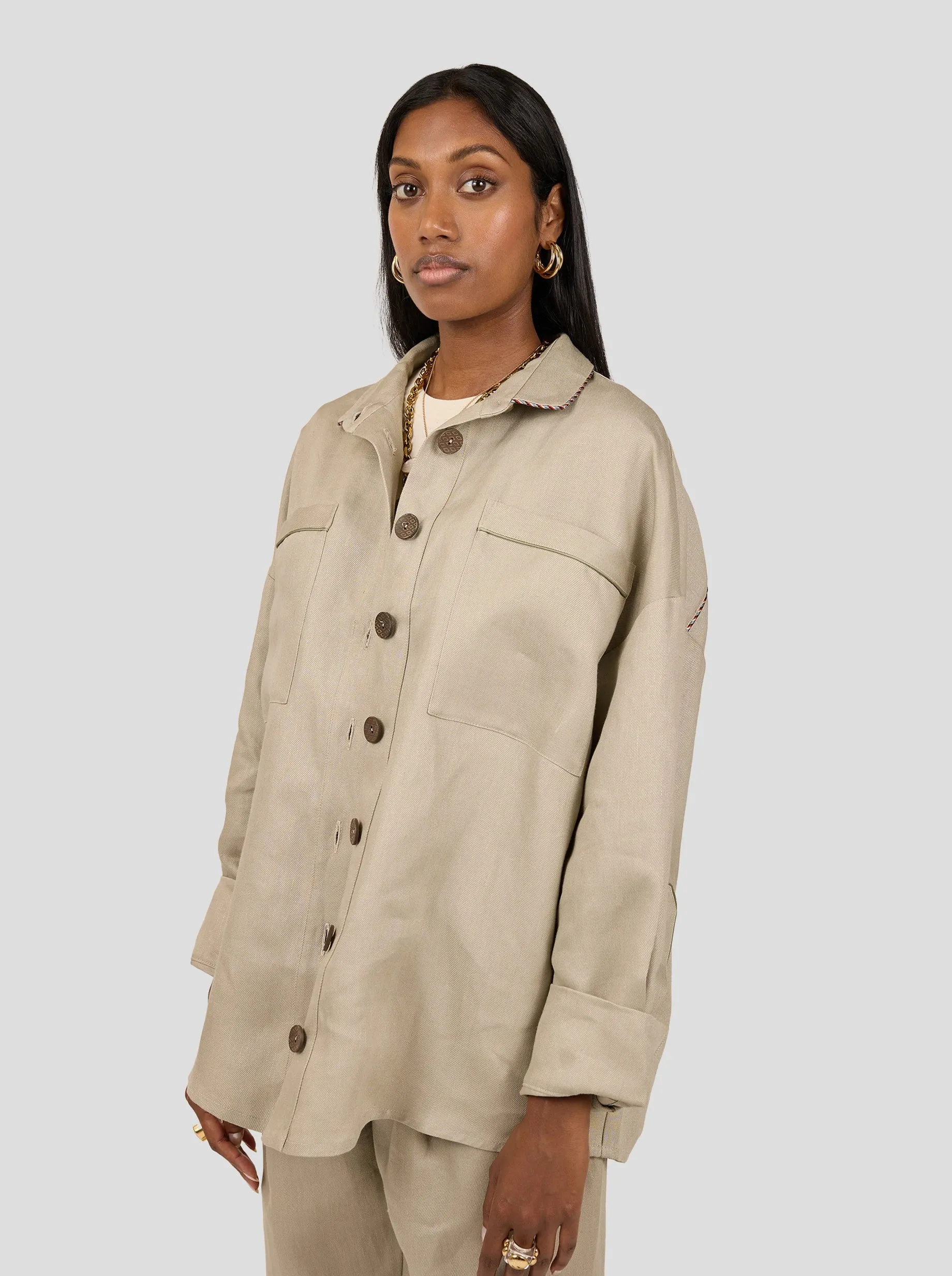 Chemise Astree en lin sable
