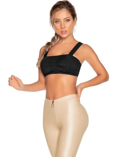 Babalu 9745 Haut de soutien-gorge à pince devant côtelé