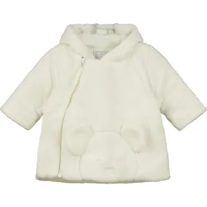 Veste en polaire ivoire avec ours en peluche pour bébé garçon Axel