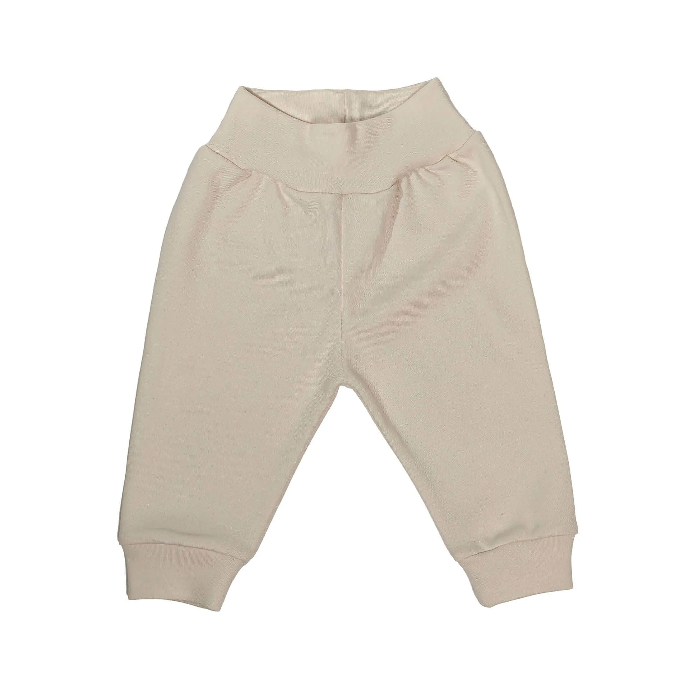 Bodysuit et pantalon bio beige pour bébé garçon