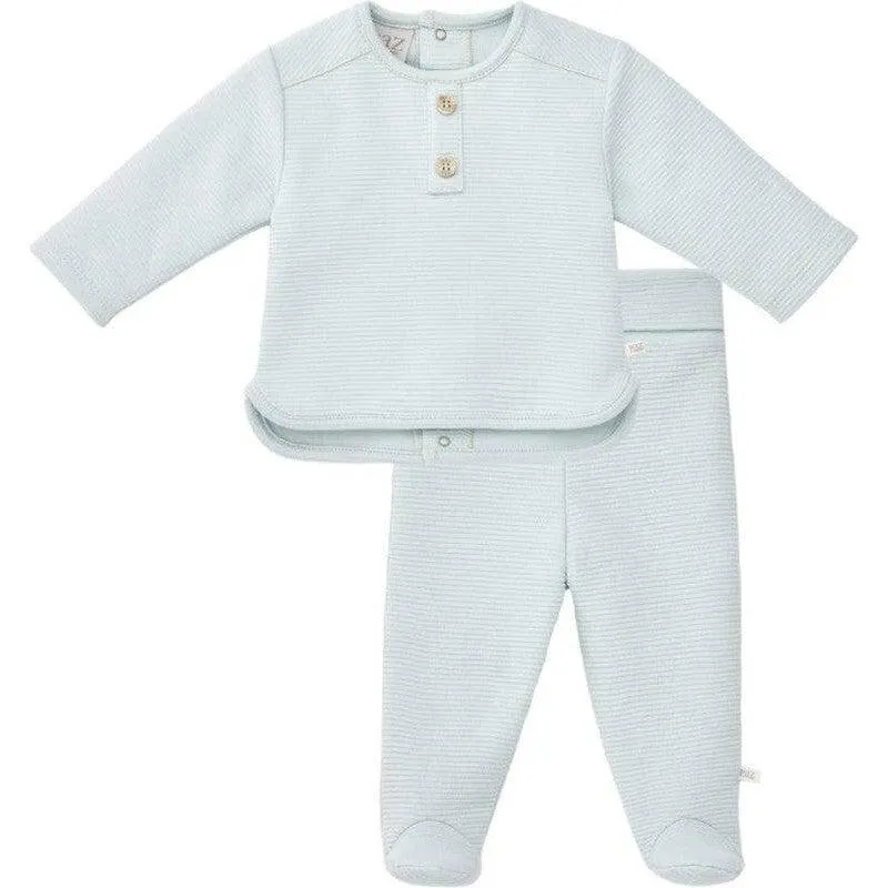 Ensemble en Coton Bleu Lagon pour Bébé Garçon