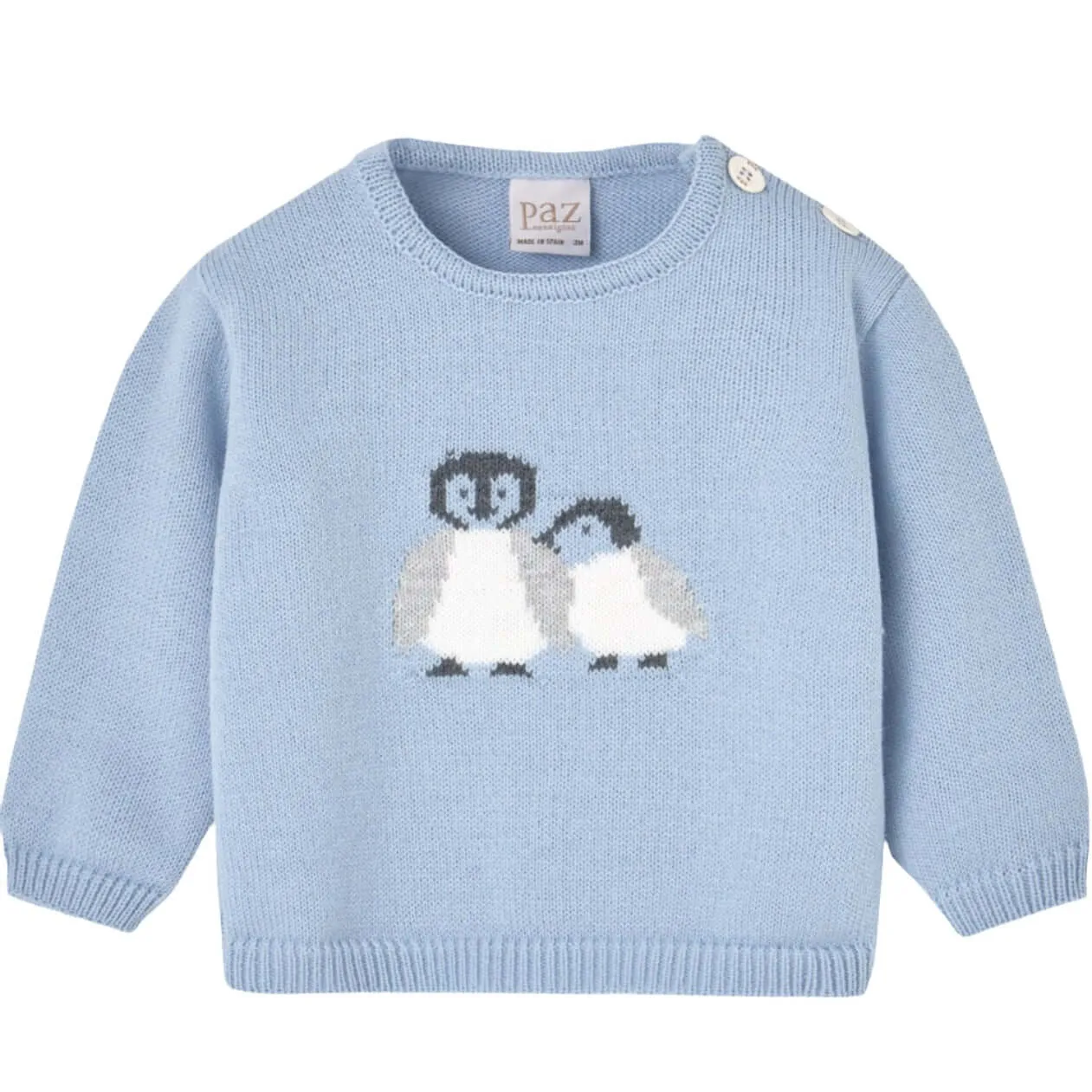 Ensemble 3 pièces bébé garçon bleu pingouin