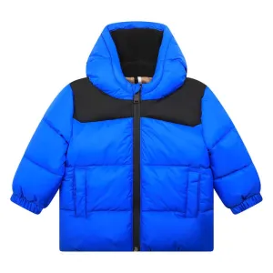 Manteau matelassé bleu pour bébé garçon