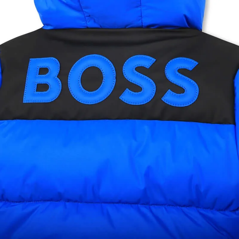 Manteau matelassé bleu pour bébé garçon