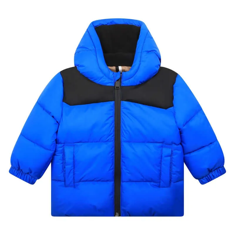 Manteau matelassé bleu pour bébé garçon