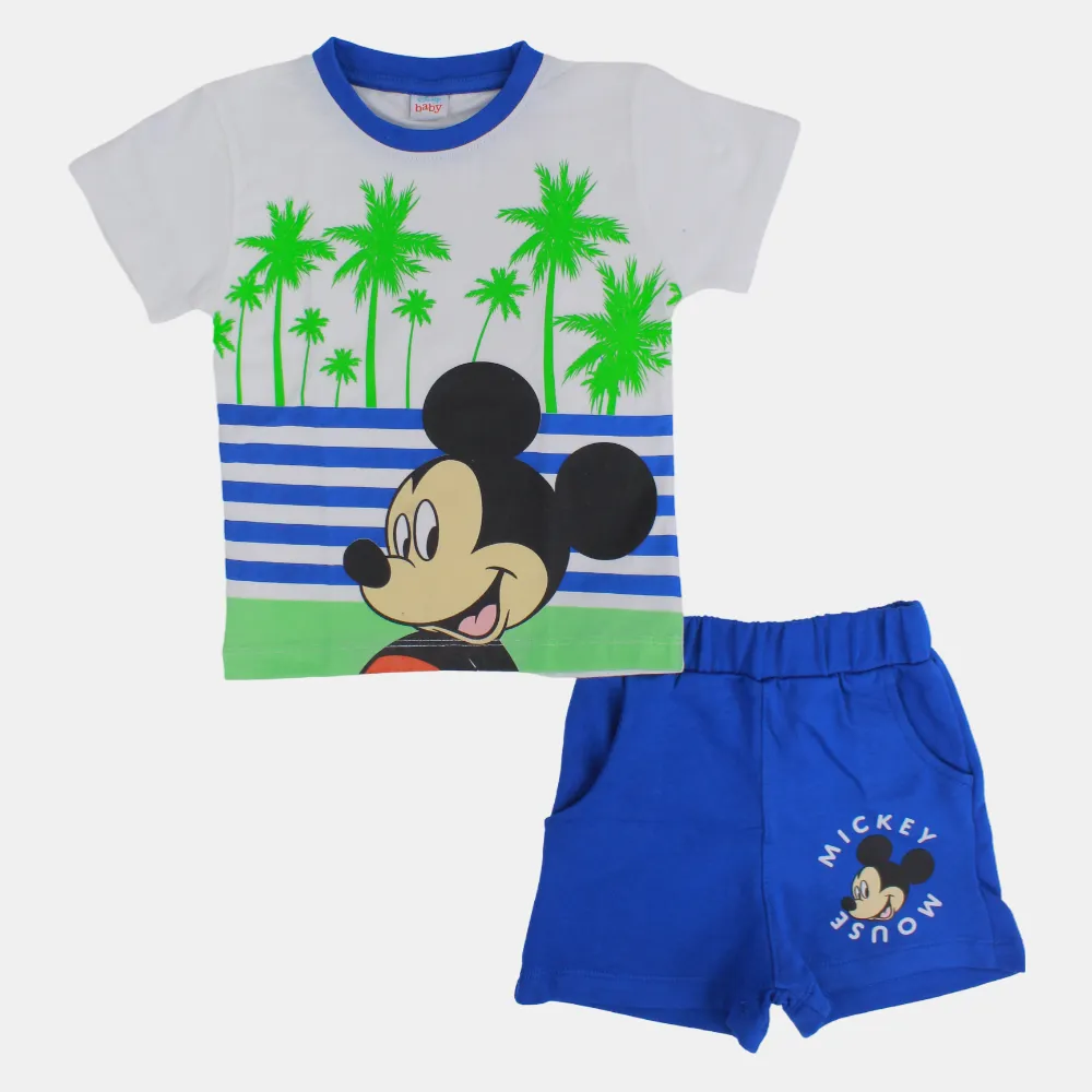Pyjama en coton pour bébé garçon – Imprimé Mickey Mouse