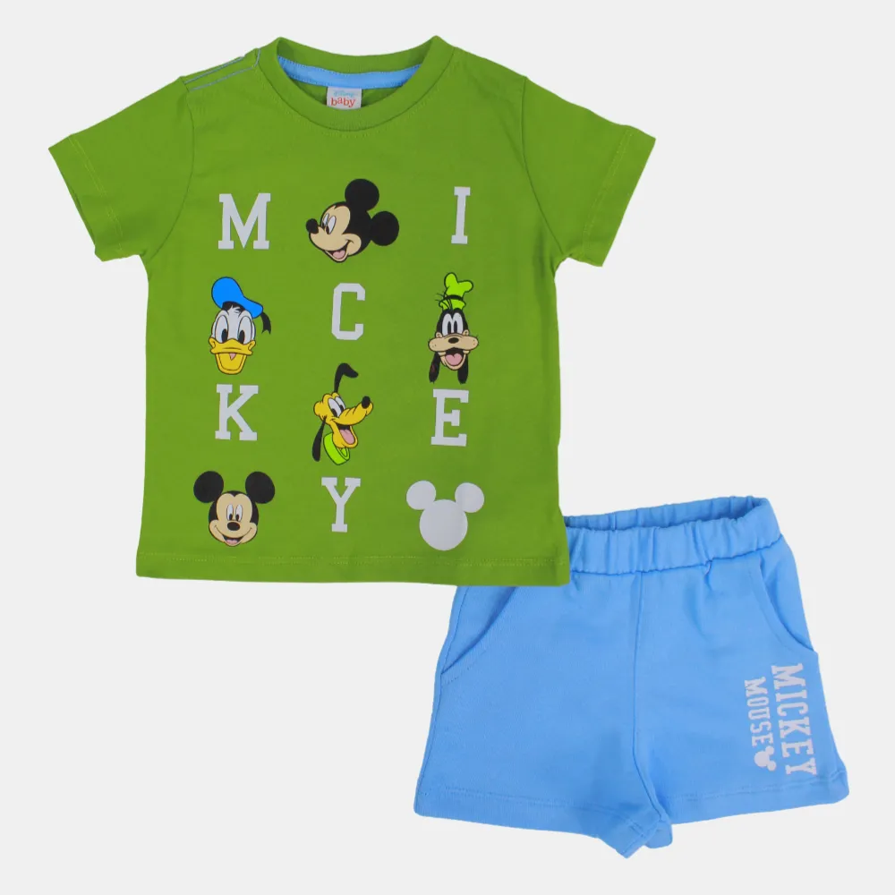 Pyjama en coton pour bébé garçon – Imprimé Mickey Mouse