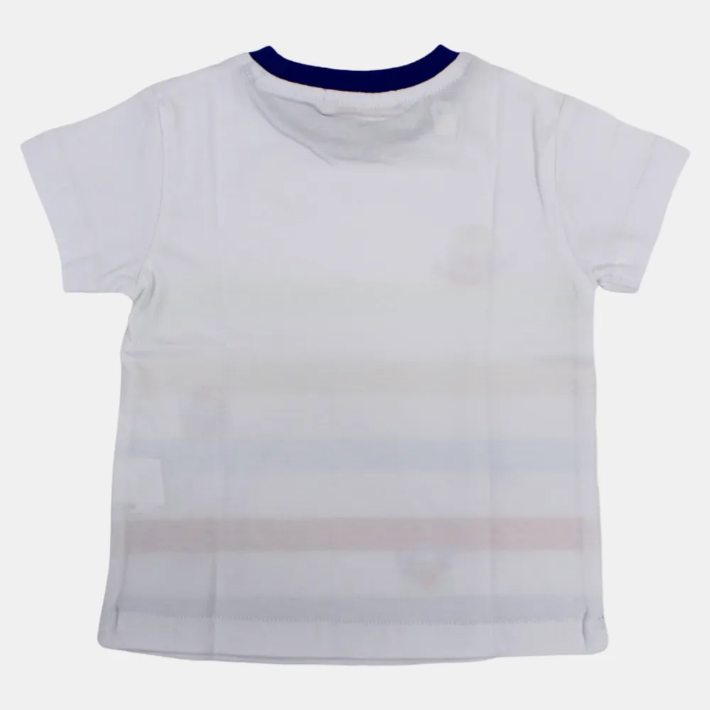 T-shirt en coton à manches courtes pour bébé garçon avec un design amusant