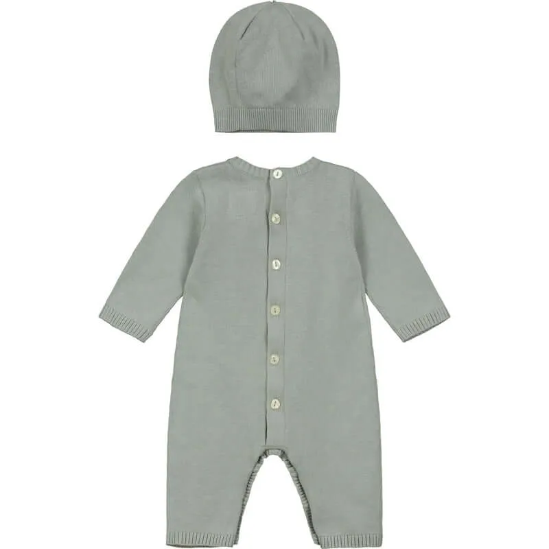 Ensemble tricoté gris Easton pour bébé garçon