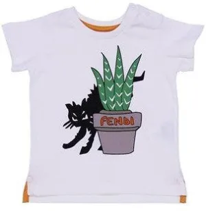 T-shirt Cactus Fendi pour Bébé Garçon